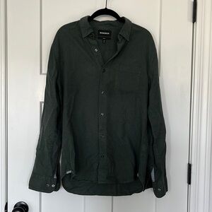 Bonobos Slim Fit Long Sleeve Button Down Green Size M